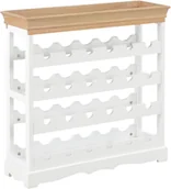 Pozostałe akcesoria kuchenne - vidaXL Szafka na wino, biała, 70x22,5x70,5 cm, MDF - miniaturka - grafika 1