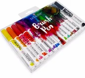 Kredki, ołówki, pastele i pisaki - Talens Ecoline, zestaw markerów wodnych, 15 sztuk - miniaturka - grafika 1