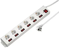 Przedłużacze i rozgałęźniki - Hama listwa zasilająca, biały 00137239 - miniaturka - grafika 1