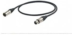 Proel ESO210LU3 esot Eric przewód audio (3-biegunowy XLRM na 3-biegunowe XLRF, Neutrik wtyk, 3 m, NC3FXX-hpc210 NC3MXX) Czarny Proel ESO210LU3 - Kable - miniaturka - grafika 2