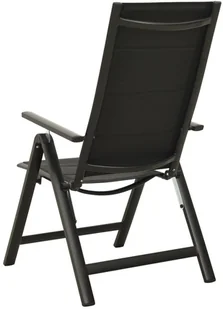 vidaXL Składane krzesła ogrodowe, 2 szt., textilene i aluminium!! 312189 - Fotele i krzesła ogrodowe - miniaturka - grafika 4