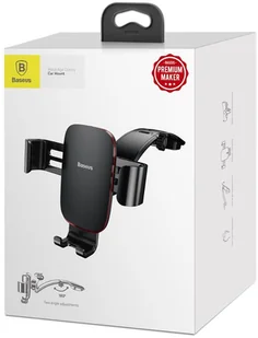 Baseus uchwyt samochodowy Metal Age grawitacyjny na deskę rozdzielczą czarny SUYL-F01 - Uchwyty samochodowe do telefonów - miniaturka - grafika 9