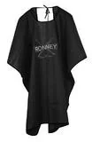 Peleryny fryzjerskie - Ronney Ronney Profesjonalna peleryna fryzjerska Czarna - długa z nadrukiem 250 ml - miniaturka - grafika 1