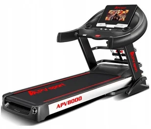 APVsport 3 grupa, SERIA PREMIUM LINE, model A8000 4,5KM Bieżnia elektryczna do biegania i chodzenia, ekran TFT ANDROID 10.1 cala, dodatkowe wyposażenie - masażer, hantle, brzuszki, mata, pas biegowy 145x58cm - Bieżnie - miniaturka - grafika 2