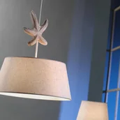 Lampy sufitowe - EULUNA Lampa wisząca Stellina klosz z tkaniny, rozgwiazda - miniaturka - grafika 1