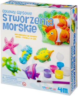 4M Odlewy gipsowe Stworzenia morskie zestaw kreatywny - Masy plastyczne - miniaturka - grafika 4