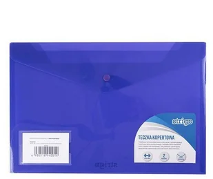 Strigo Teczka kopertowa PP A5 pozioma fioletowa SF011 STRIGO - Teczki i skoroszyty - miniaturka - grafika 3