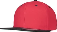 Czapki i chusty sportowe męskie - Flexfit Classic Snapback czapka z daszkiem, 2 kolory, wielokolorowa, jeden rozmiar 6089MT-00200-0050_red/blk_one size - miniaturka - grafika 1