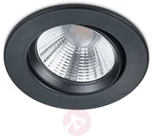 Oprawy, klosze i abażury - Trio LEUCHTEN Okrągły reflektor wpuszczany LED Pamir czarny - miniaturka - grafika 1