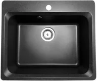 Zlewozmywaki - Kuchinox Głęboka Komora 20 cm Zlewozmywak Zlew Granitowy - miniaturka - grafika 1