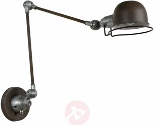 Lucide lucide honore-lampa ścienna, z metalu, E14, 40 W, Rust brązowa, 10,5 x 70 x 46 cm 45252/11/97 - Lampy ścienne - miniaturka - grafika 2
