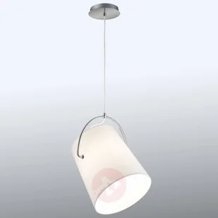 Trio Leuchten Odchylany, tekstylny klosz lampa wisząca Meran - Lampy sufitowe - miniaturka - grafika 2