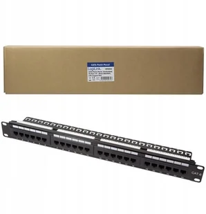 LogiLink Patchpanel 19 kat 6 24-portowy UTP czarny NP0004A - Szafy rack - miniaturka - grafika 4