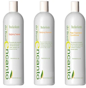 Encanto do Brasill Encanto do Brasill 3x100ml zestaw do keratynowego prostowania włosów, BUTELECZKI ZASTĘPCZE - Kosmetyki do stylizacji włosów - miniaturka - grafika 4