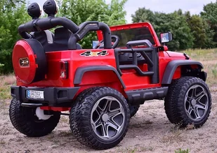 Super-Toys Mega Jeep Perfect 002 Exclusive Wolny Start Miękkie Koła Lakierowany Hp-002 - Pojazdy elektryczne dla dzieci - miniaturka - grafika 16