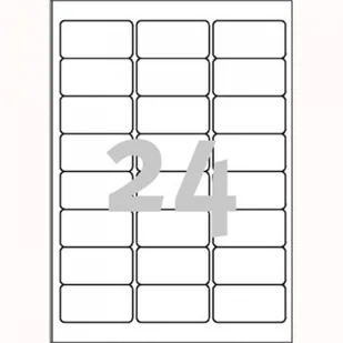 Avery Zweckform Zweckform etykiety 63.5mm x 33.9mm A4 białe 24 etykiety trzykrotnie silniejszy klej pakowany po 20 szt. L6141-20 do d - Etykiety do drukarek - miniaturka - grafika 6