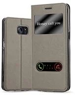 Etui i futerały do telefonów - Samsung Etui Galaxy S7 edge firmy cadorabo pokrowiec osłona z punktu widzenia (View okien), funkcja stojaka i zapięciem na magnes Case Cover osłona etui torebka z klapką Book Style, Galaxy S7 DE-113857 - miniaturka - grafika 1