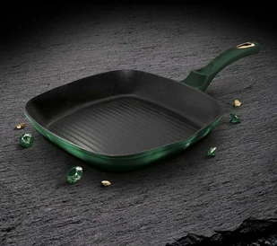 Berlinger Haus Lumarko Patelnia Tytanowa Grillowa 28cm Bh-6051 Emerald BH-6051 Kinghoff - Patelnie - miniaturka - grafika 4