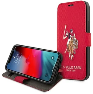U.s. polo assn US Polo USFLBKP12MPUGFLRE iPhone 12/12 Pro 6,1" czerwony/red book Polo Embroidery Collection - Etui i futerały do telefonów - miniaturka - grafika 2