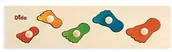 Puzzle - Montessori Dida Dida S06 drewniane puzzle, nóżki, Puzzle Bambini S06 - miniaturka - grafika 1