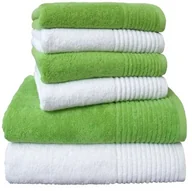 Ręczniki - Dyckhoff 0410996005 zestaw ręczników "brylant", 2 ręczniki kąpielowe/ręczniki kąpielowe 70 x 140 cm i 4 ręczniki do rąk 50 x 100 cm, 6-częściowa 0410996300 - miniaturka - grafika 1