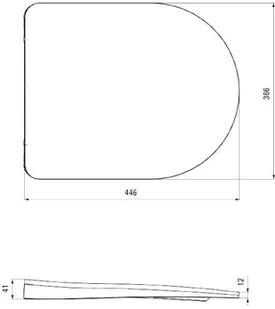 Deante Deska wolnoopadająca Slim Peonia CDE6SOZ - Deski sedesowe - miniaturka - grafika 6