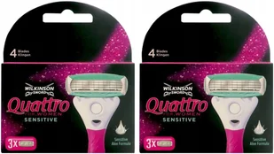 Wilkinson Quattro for Women Sensitive 3x wkłady - Maszynki do golenia i wkłady - miniaturka - grafika 2
