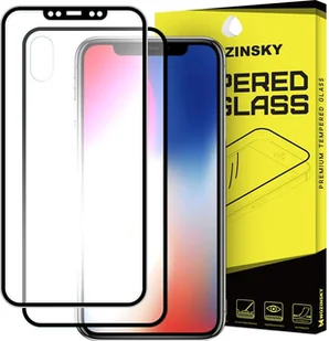 Wozinsky szkło hartowane na cały ekran + osłona na tył z aluminiową ramką iPhone XS / X czarny 7426825337146 - Szkła hartowane na telefon - miniaturka - grafika 2