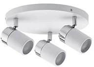 Lampy sufitowe - Paulmann 66712 Spotlight zyli IP44 barbakanie Max 3 X 10 W GU10 230 V chrom biały/metal 667.12 lampa sufitowa lampa LED reflektor lampa sufitowa 66712 - miniaturka - grafika 1