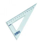 Linijki, ekierki - Donau Ekierka mała 12 cm 60° transparentna - miniaturka - grafika 1