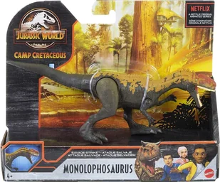 Mattel Jurassic World Dziki atak Monolophosaurus GCR54/GVG51 0887961925296 - Figurki dla dzieci - miniaturka - grafika 6