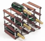 Pozostałe akcesoria kuchenne - Rta From Samuel Groves Regał na wino RTA from Samuel groves 4 X 3 na 16 butelek z drewna sosnowego ze stali ocynkowanej (WNRK4103) - miniaturka - grafika 1
