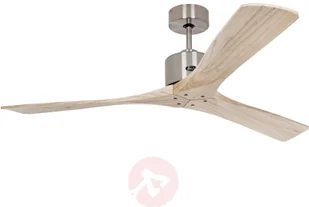 Casa Fan Macau, chrom, drewno jasne - Wentylatory sufitowe - miniaturka - grafika 2