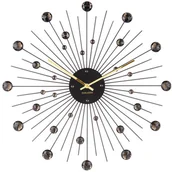 Zegary - Karlsson Zegar ścienny Sunburst crystal black large by KA4859BK - miniaturka - grafika 1
