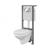 Stelaże i zestawy podtynkowe do WC - Cersanit HIT Zestaw podtynkowy z miską delfi S701-217 S701-217 - miniaturka - grafika 1