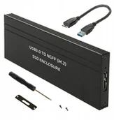 Adaptery i przejściówki - Obudowa dysku Ssd M.2 Sata Ngff Usb 3.0 aluminiowa - miniaturka - grafika 1