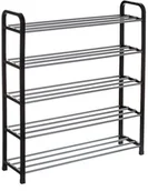 Szafki na buty - 5five Simple Smart Szafka na buty regał do przedpokoju organizer na obuwie kolor czarny B07PWHQ7NT - miniaturka - grafika 1