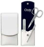 Zestawy do manicure i pedicure - Solingen Credo Luksusowy 3 częściowy do manicure w białej przypadku skóropodobnym Bianco 3 - miniaturka - grafika 1