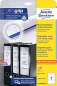 Etykiety samoprzylepne i bloki etykiet - Zweckform etykiety na grzbiet teczki 38 x 129 mm białe 70 szt twm_954356 - miniaturka - grafika 1