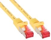 Kable światłowodowe - InLine Patchcord S/FTP PiMF Cat.6 PVC żółty 0.5m 76450Y - miniaturka - grafika 1