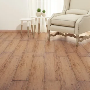 Panele podłogowe z PVC, 5,26 m, 2 mm, orzechowy brąz - Panele podłogowe - miniaturka - grafika 3