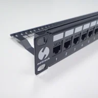 Szafy rack - NetRack patchpanel 19&quot 24-porty pusty czarny (104-20) - miniaturka - grafika 1