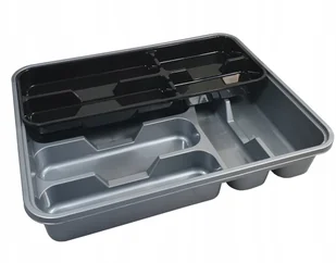 2 Poziomy Pojemnik Szuflad Sztućce Organizer Wkład - Suszarki do naczyń - miniaturka - grafika 2