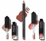 Błyszczyki do ust - Haus Laboratories HAUS LABORATIES By Lady Gaga: HAUS OF COLLECTIONS | zestaw do makijażu z torbą, płynnymi cieniami do powiek, pomadką do ust i błyszczykiem do ust, w 9 zestawach, wegański i nie testowany na zwierzętac - miniaturka - grafika 1