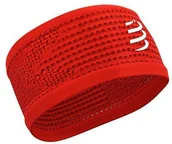 Czapki i chusty sportowe męskie - Compressport opaska na głowę HEADBAND ON/OFF V3 czerwona - miniaturka - grafika 1