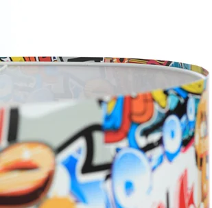 EULUNA Lampa wisząca Graffiti z kolorowym nadrukiem foto - Lampy sufitowe - miniaturka - grafika 4