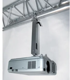 Peta uchwyt przysufitowy do trawersu z obejmą na rurę, 70-130 cm srebrny 100270.5+100288 - Uchwyty do projektorów - miniaturka - grafika 2