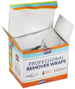 RONNEY RONNEY Professional Remover Wraps - Profesjonalna Folia Aluminiowa do usuwania lakieru hybrydowego 100 sztuk - Akcesoria do paznokci - miniaturka - grafika 2