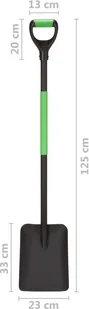 vidaXL Lumarko Szpadel ogrodowy, uchwyt w kształcie litery D, stal! 146130 - Pozostałe narzędzia ogrodowe - miniaturka - grafika 7