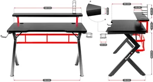 huzaro Hero 5.0 - Biurka gamingowe - miniaturka - grafika 15